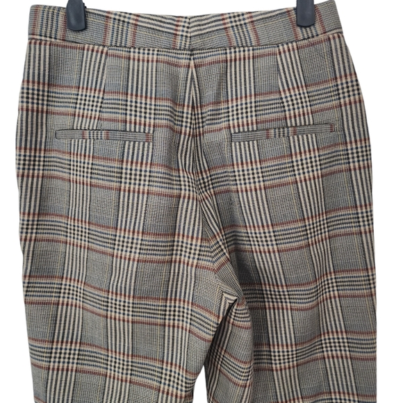 EUC Sandro Paris Glen Stainy Plaid Tapered Cropped Ankle-Length Pants - Picture 7 of 10